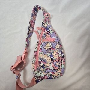 Vera Bradley Sling Backpack Disney Minnie Mouse Garden Party Pink